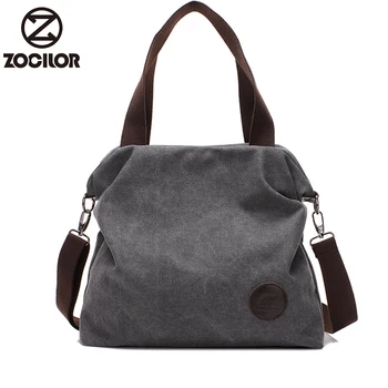 

New 2018 Women Canvas Handbags Casual Crossbody Bag Women Large Capacity Handbag Brands Lady Big Shoulder Bags Female Tote Bolsa