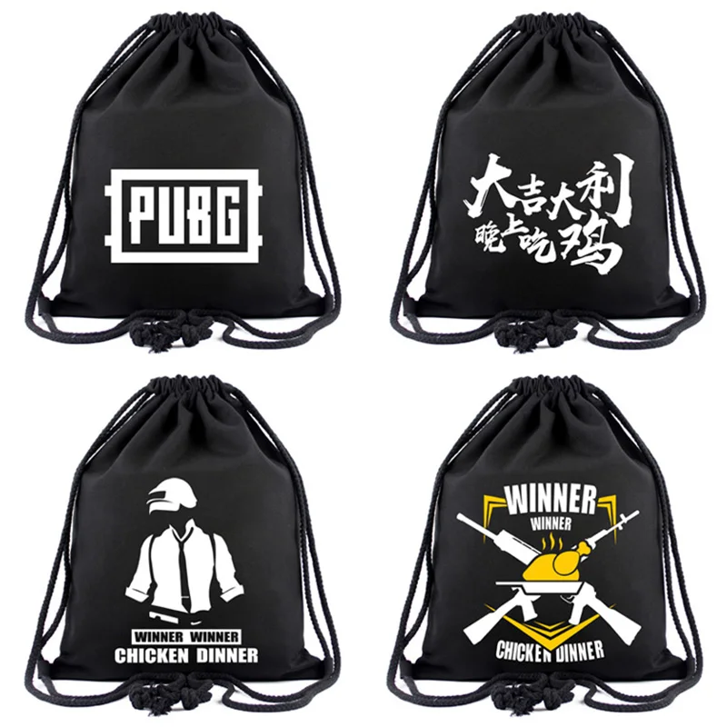 

2018 New Games Drawstring Bag Canvas Cloth Backpack for Young Boys Girls Travel Accessories Organizer Backpacks Gift Casual Bags