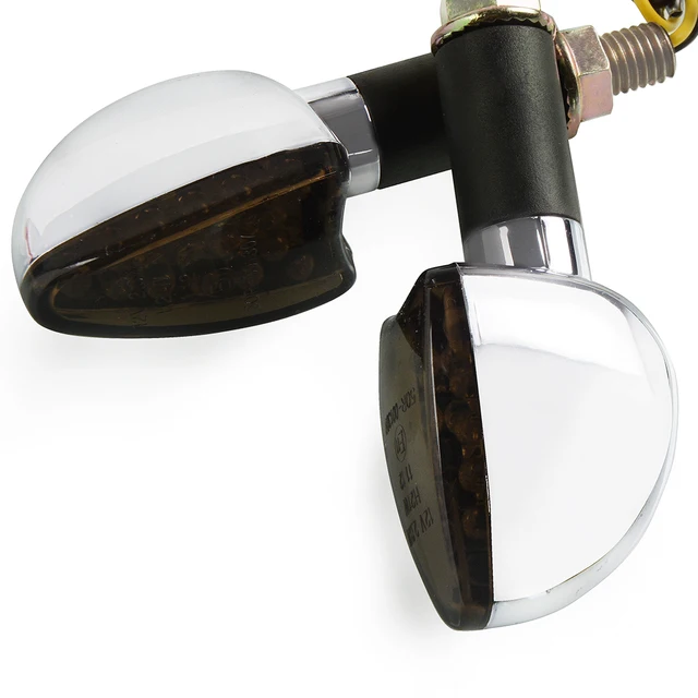 Motorcycle Turn Signal Signals Light Taillight Flexible 12 LED Indicators Blinkers Flashers for Honda GROM MSX125 MT-09 Z800 R3 F