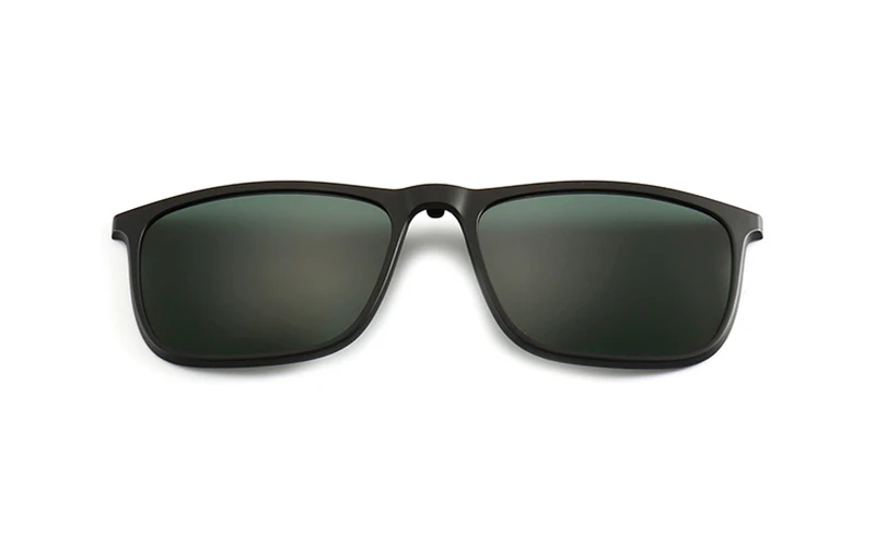 Квадратные поляризованные солнцезащитные очки с клипсами, оптическая оправа для очков для мужчин и женщин, 5 в 1, магнитные очки TR90, оправы для очков по рецепту