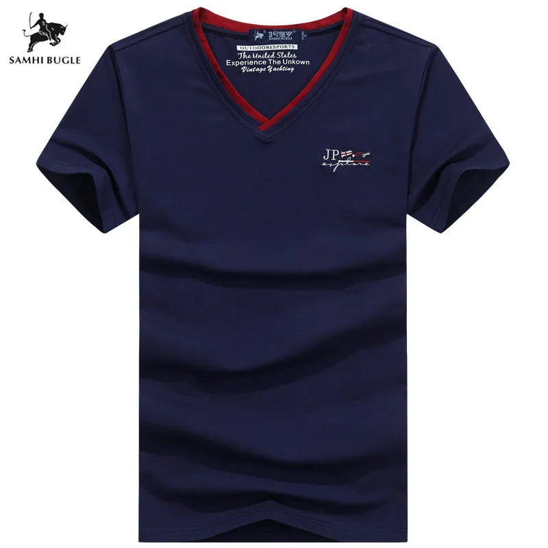 

2019 new short sleeve t shirt men brand clothing casual embroidery t shirt cotton breathable quality tees male