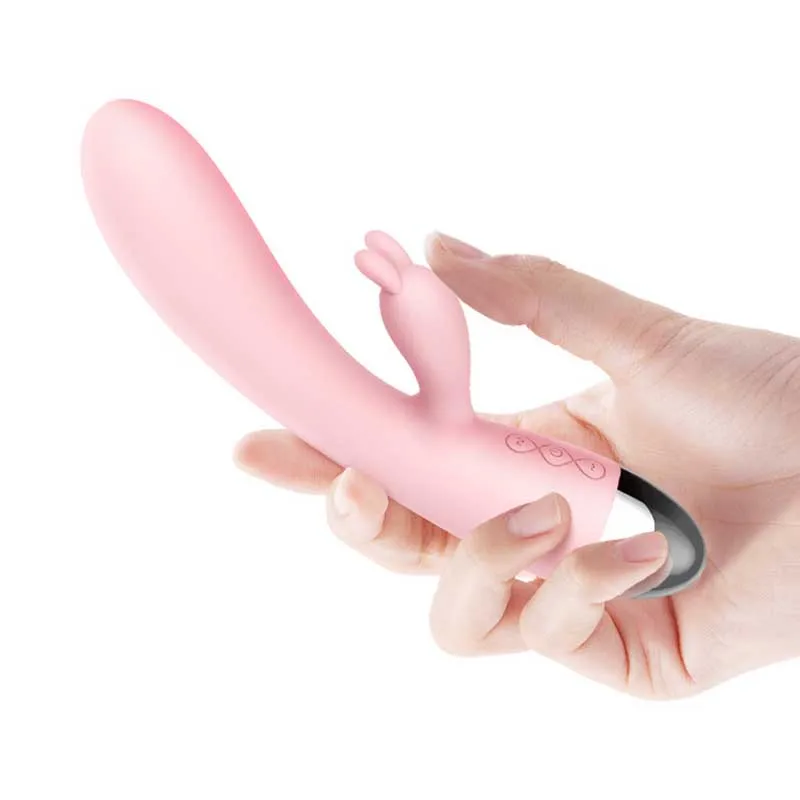 Powerful Vibrators For Women USB Charge Silicone font b Dildo b font Rabbit Vibrator Vaginal G