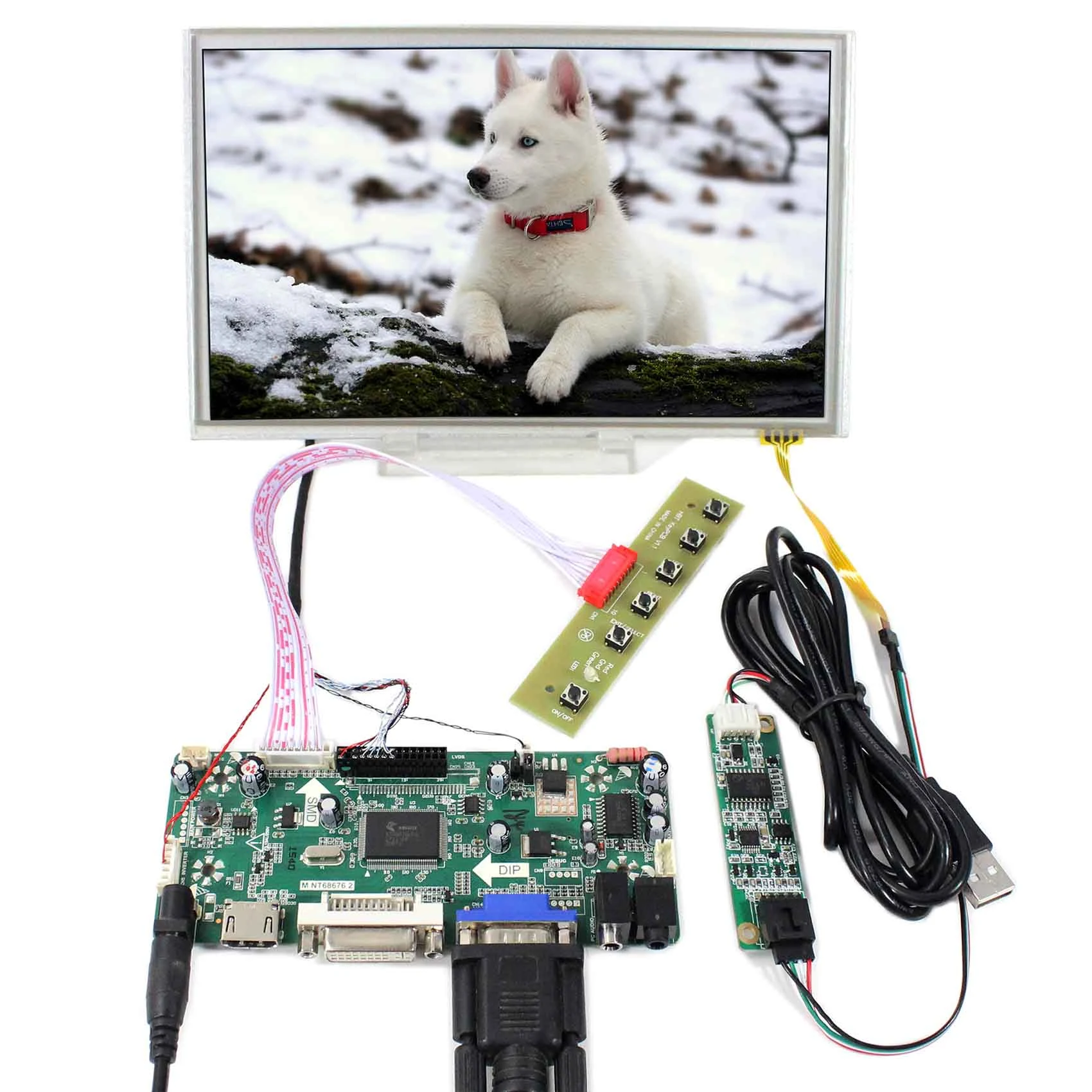 HDMI VGA DVI LCD Controller Board For 8.9/" B089AW01 N089L6 LP089WS1 LCD Panel