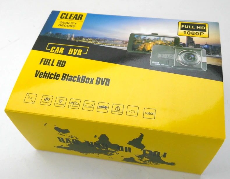 

3.0" Dashcam Car DVR Full HD 1080P Camera Wide Angle with G-sensor