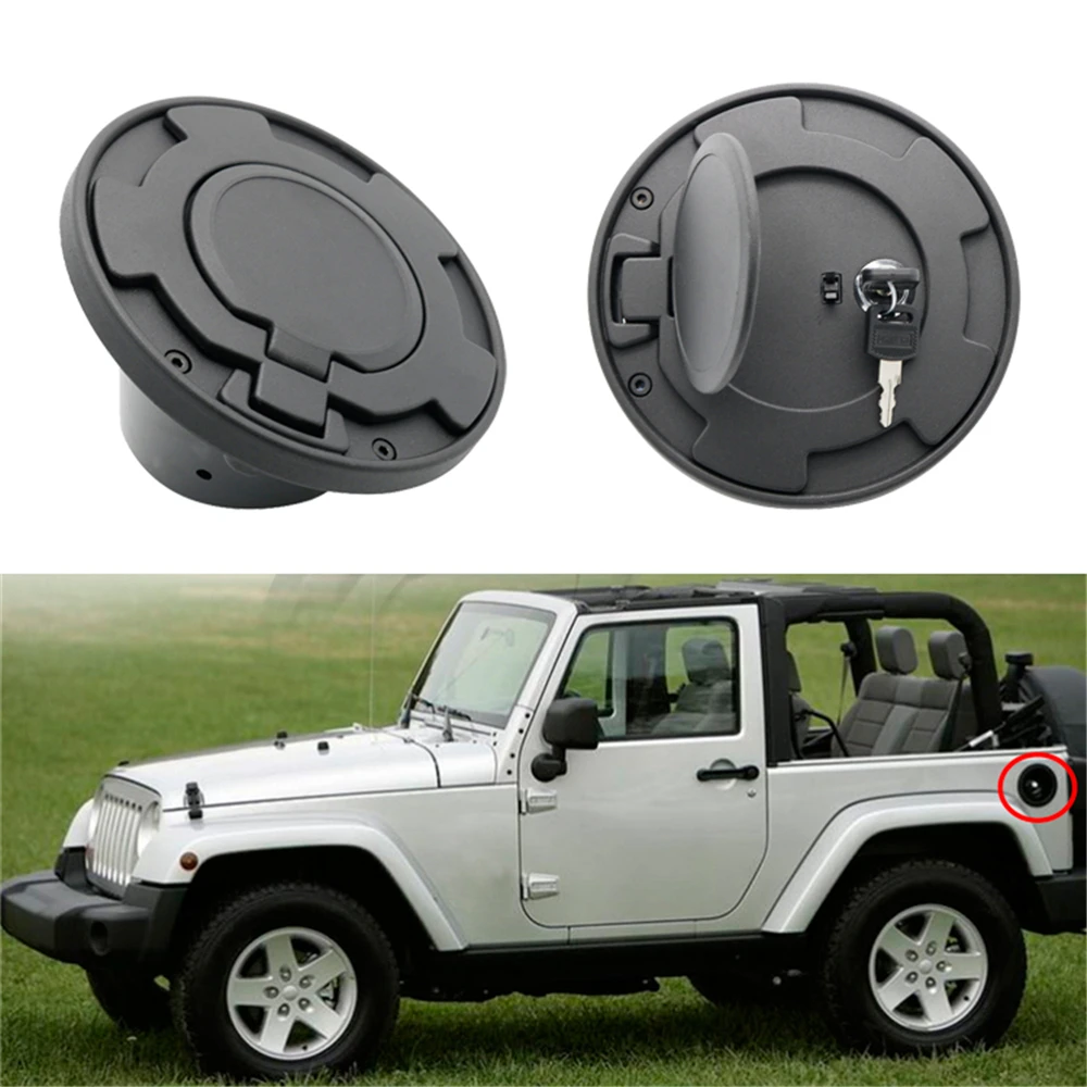 Крышка топливного бака для Jeep покрытая черная Автомобильная крышка масла