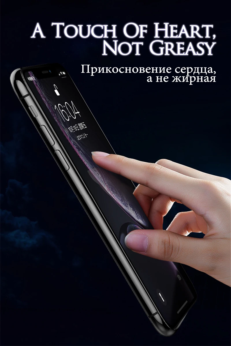 TOMKAS Glass For iPhone XS Glass Case For iPhone X Xs Max XR Screen Protector 6D Protective Glass on the For iPhone 6 S 7 8 Plus