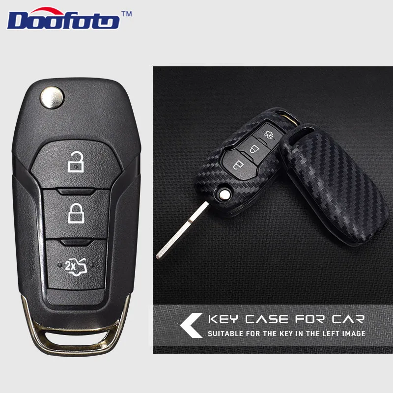 Doofoto автомобильное украшение чехлы для автомобильных ключей чехол Ford Focus 2 3 Mk2 Mk3