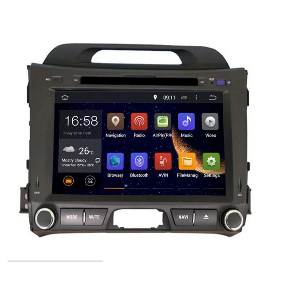 Best 8" IPS Android 9.0 Car Stereo For Kia Sportage 2010-2014 GPS Navigation FM DVD WiFi Audio Video 8 Core CPU Gift Camera 1