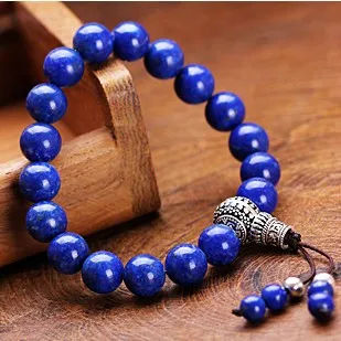 Genuine Lapis Lazuli Beaded Bracelet Tibetan Beads Genuine Lapis Lazuli Beaded Bracelet Tibetan Beads Mala