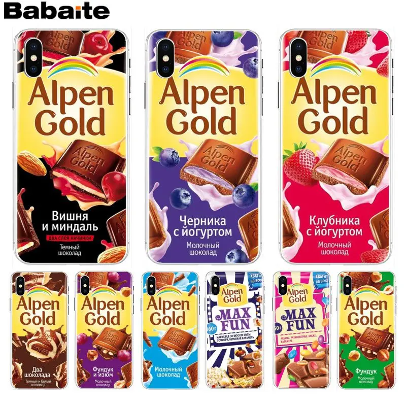 

Babaite Funny Chocolate Russian Luxury Hybrid phone case for Apple iPhone 8 7 6 6S Plus X XS max 5 5S SE XR Cover