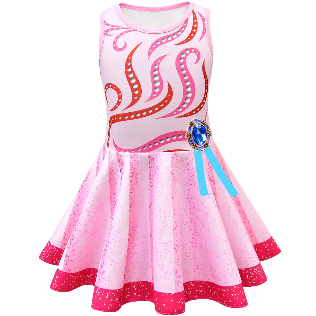 Летнее нарядное Радужное платье для девочек, Нэнси, вечерние костюмы для девочек на Хэллоуин, детские платья, Infantil, праздничная одежда, платье на день рождения