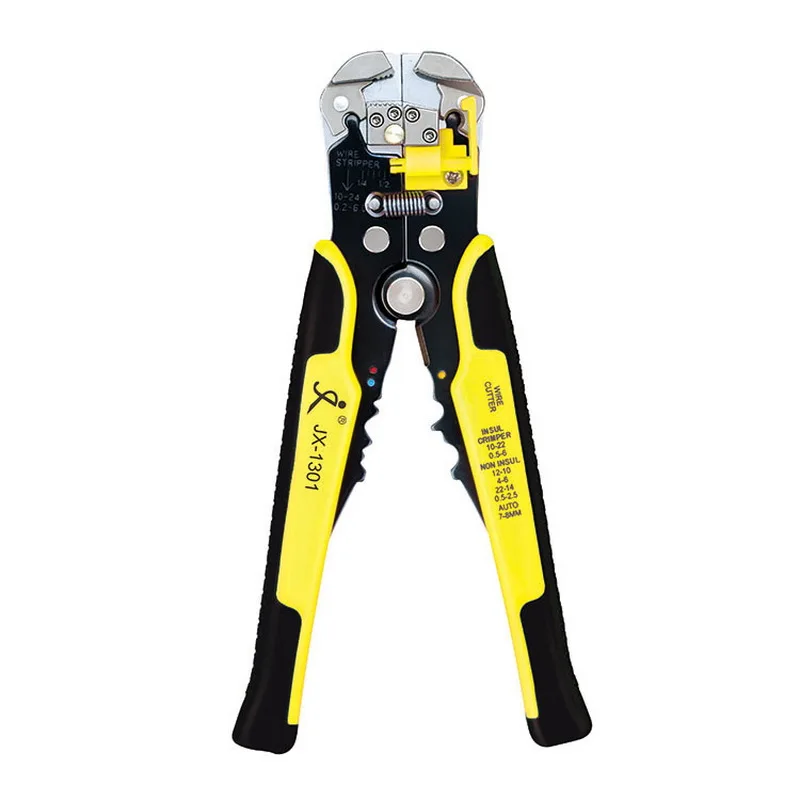 

Wire Stripper Cable Cutter Crimper Wire Pliers JX1301 Automatic Multifunctional TAB Terminal Crimping Stripping Pliers Tools