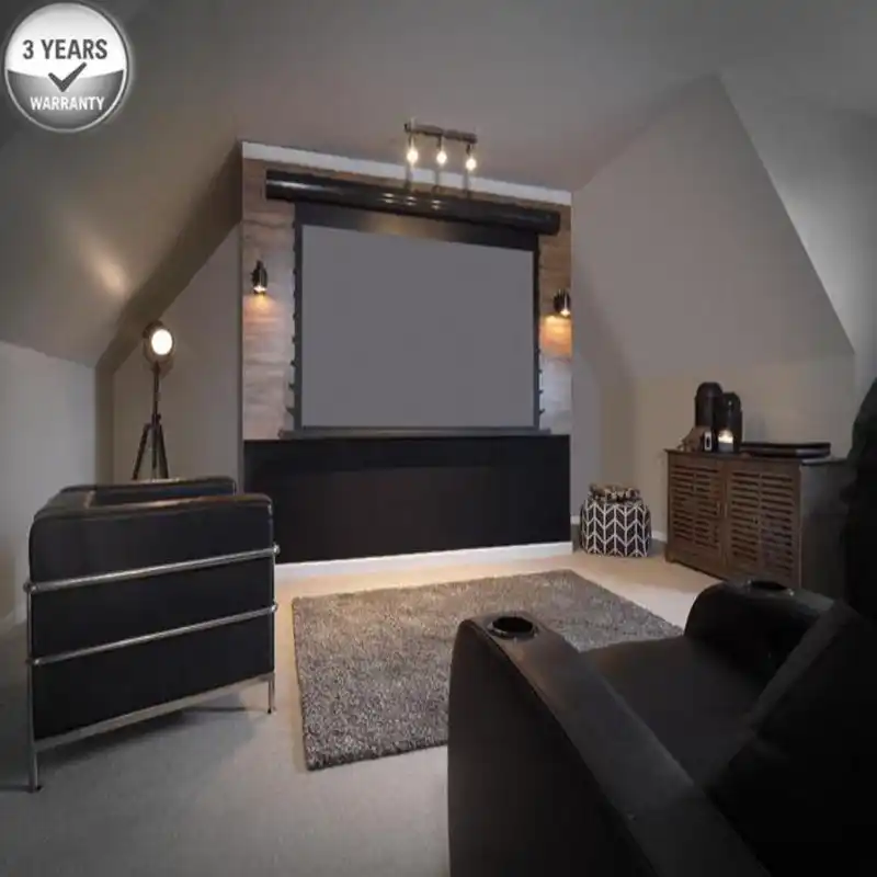 100 16 9 Hdtv 4 18k 黒水晶タブ引っ張ら電動投影周囲光拒否画面 Led プロジェクター 投影スクリーン Aliexpress