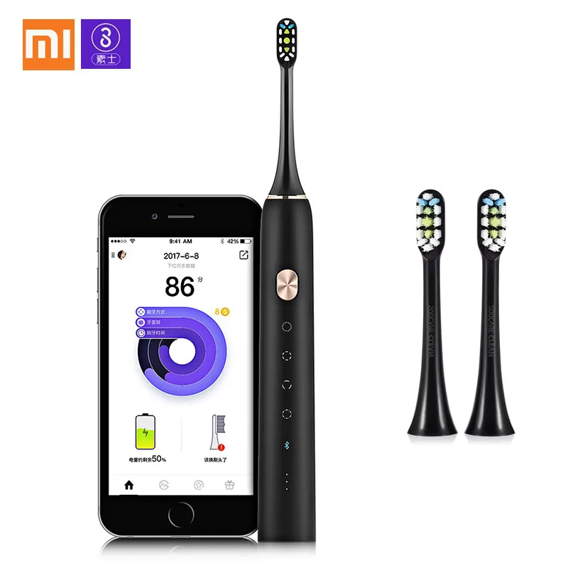 Xiaomi SOOCAS X3 электрическая зубная щетка с 2 шт. Замена зарядного устройства USB