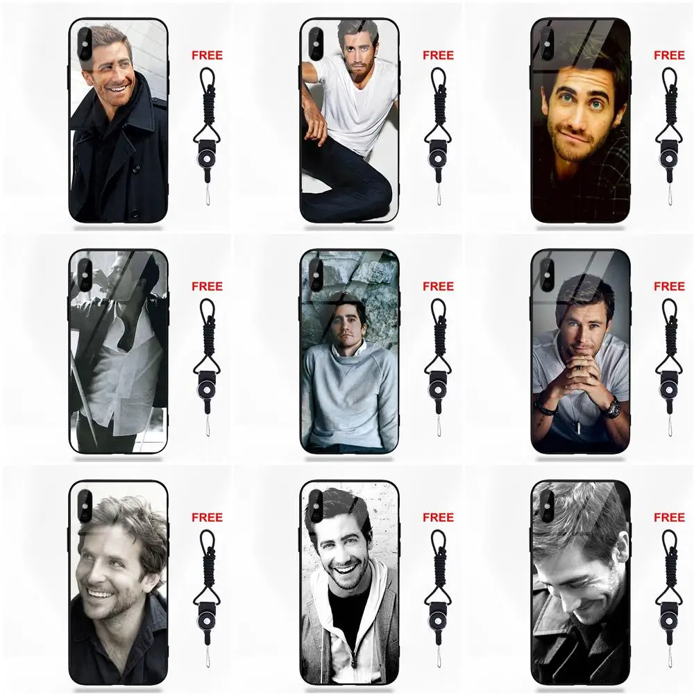 Soft TPU Frame Tempered Glass Mobile Case American Stars Jake Gyllenhaal For Apple iPhone X XS Max XR 5 5C 5S SE 6 6S 7 8 Plus | Мобильные