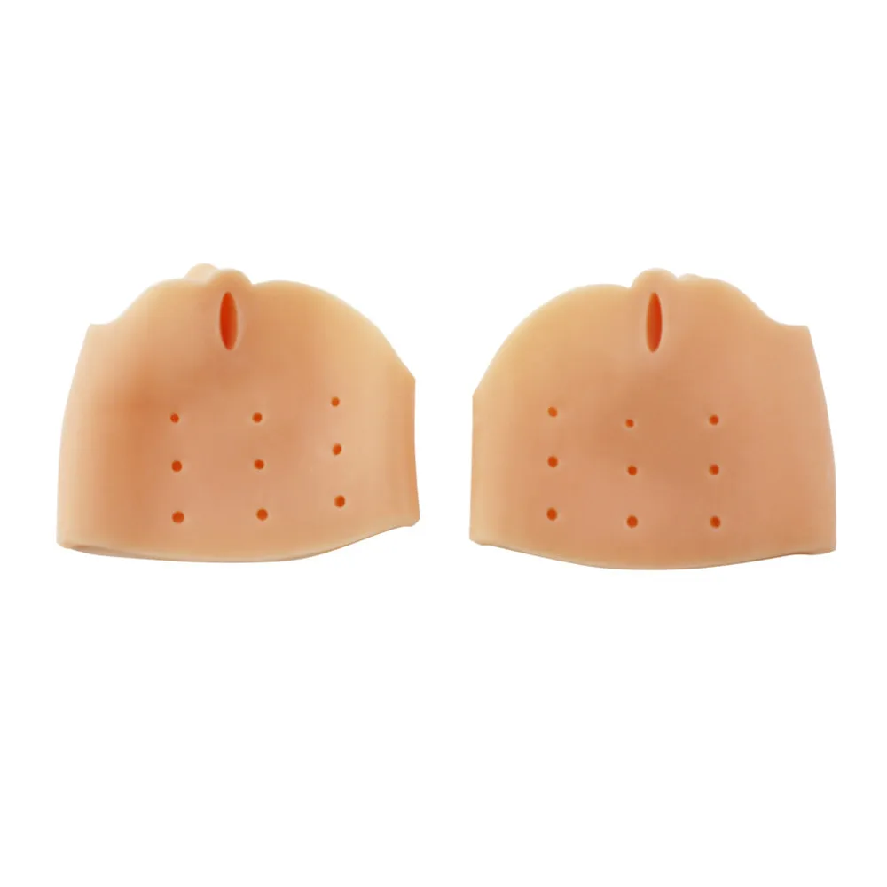 1pair=2pcs Daily Use Foot Care Biological Silicone Hallux Valgus Orthosis Toe Separator Big Toe Corrector Forefoot Pad FT035