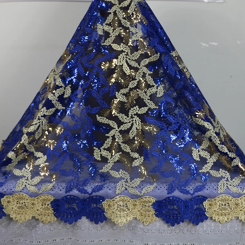 

Free shipping!Latest high quality tulle net lace Fabric/new design net lace with sequins for party