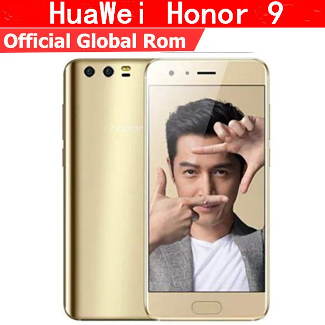 

International Firmware Honor 9 4G LTE Cell Phone Kirin 960 Android 7.0 5.15" FHD 1920X1080 6GB RAM 128GB ROM 20.0MP NFC