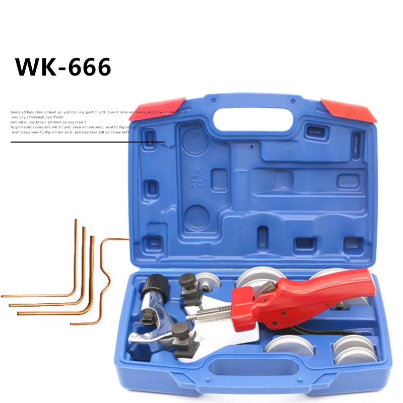 

Bender combination WK-666 air union aluminum tube copper tube metal tube stainless steel manual pipe bender bending tool