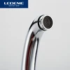 LEDEME 360 Degree Rotation Kitchen Faucet Sink Brass Chrome Cold And Hot Mixer Tap Curved Outlet Pipe Taps Single Handle L5913 ► Photo 3/6