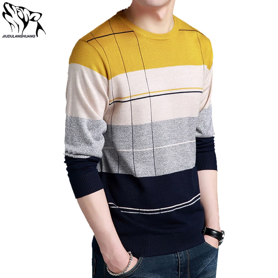 

2018 Sweater Pullover Man Sueters Hombre Long Sleeve Young Men's Bottom Knitwear Thin Section Round Collar Strickereien Men