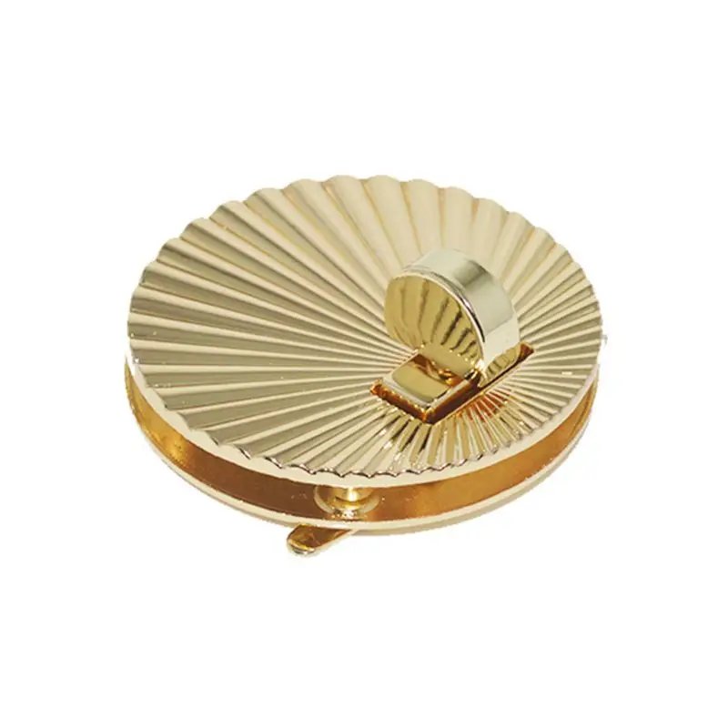 

High Quality Fan Shell Shape Clasp Lock Metal Hardware For DIY Handbag Shoulder Bag Purse