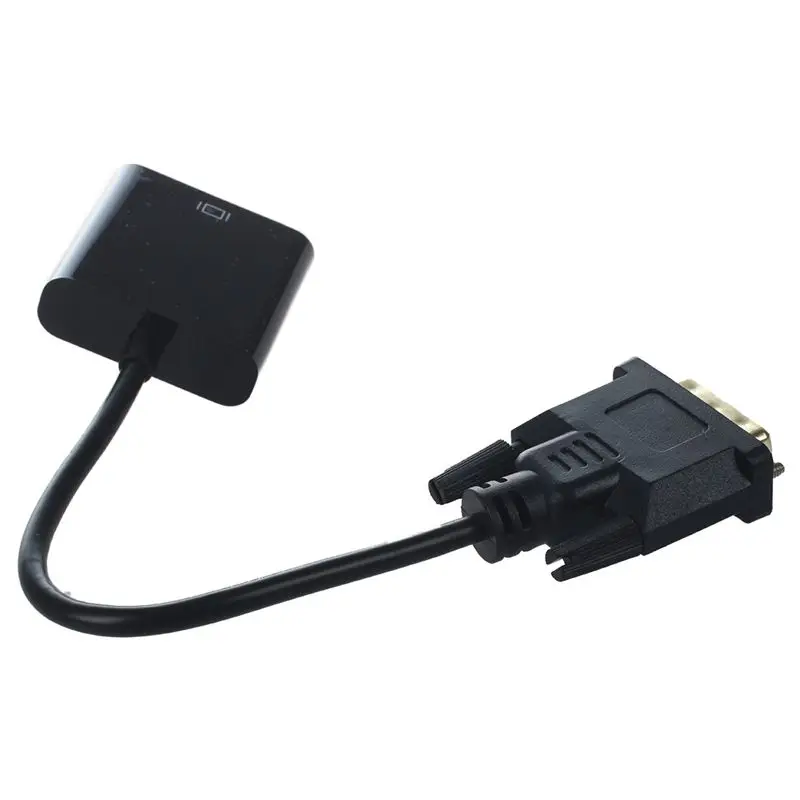 Pro DVI-D 24+1 Pin Male to VGA 15 Pin Female Cable Adapter Converter Connector #8 Pro DVI-D 24+1 Pin Male to VGA 15 Pin Female Cable Adapter Converter Connector #8