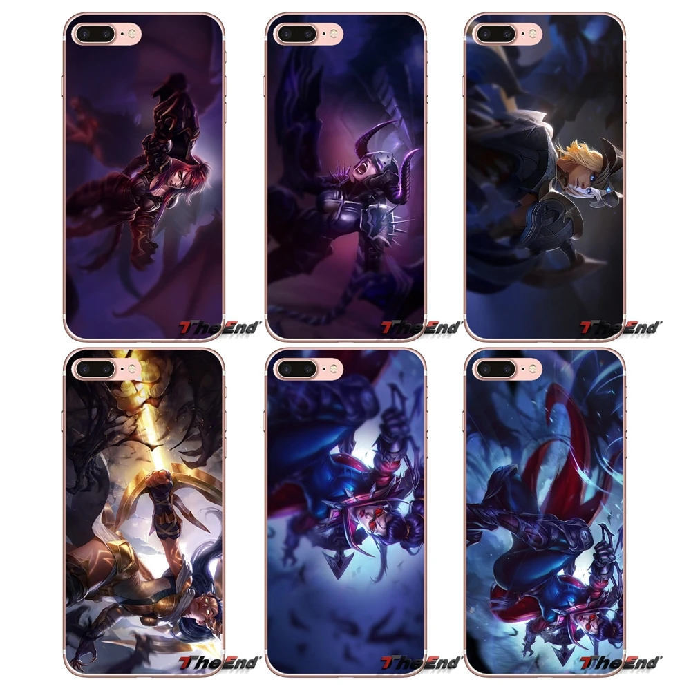 Силиконовый чехол из ТПУ для Sony Xperia Z Z1 Z2 Z3 Z5 compact M2 M4 M5 E3 T3 XA Aqua LG G4 G5 G3 G2 Mini Shyvana Vayne LOL