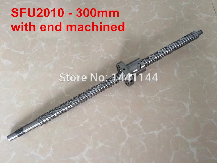 

Ball screw SFU2010 - 300mm plus 1pcs 2010 Ballnut end machined