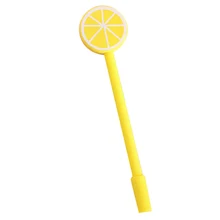 Доступный оптовые высокое качество бутик 40 шт. шариковая ручка Красочные Симпатичные Фрукты ручка средней точкой для детей Обувь для девочек