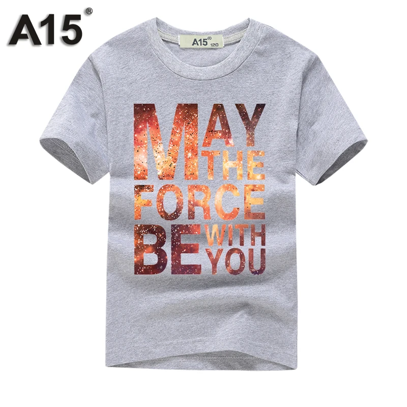 A15 брендовая рубашка для мальчиков футболки для малышей Весенне-осенняя Одежда для девочек с коротким рукавом для девочек; белая футболка для малышей и подростков, Размеры 8 10 12 14 лет
