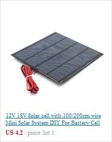 Солнечная панель зарядное устройство с usb-портом 30 см кабель 2 Вт 3 Вт 3,5 Вт 4,5 Вт 6 Вт 6 в поликристаллическая Солнечная батарея DIY Солнечная батарея