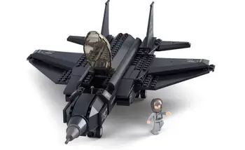 

New USA Air Force F35 Fighter Building Blocks Educational DIY model Bricks Toys best gifts for Children