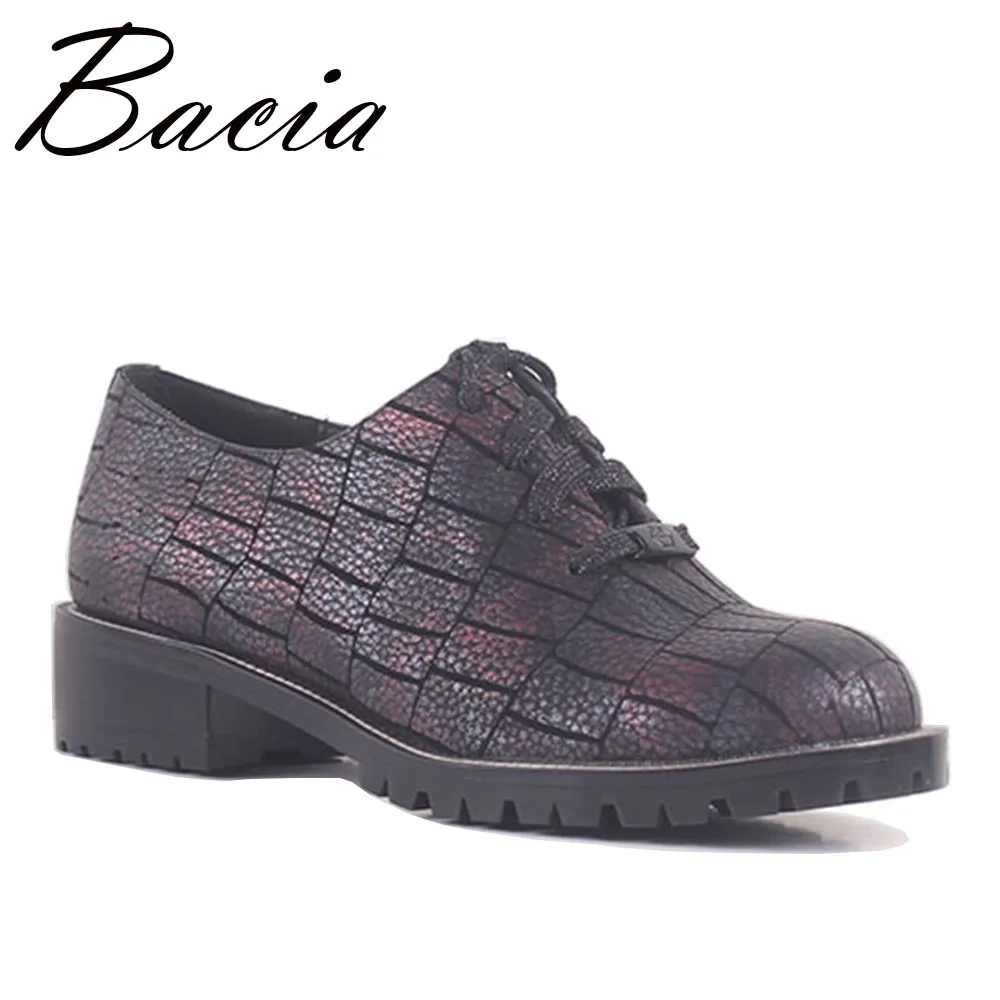 36 Bacia Motif Véritable Travail Showing Marche De En Lace Cuir 40 Rond Bout Up Vache Pierre Appartements As Picture Plat Chaussures Taille Sb046 Mode Casual wfqErwxH