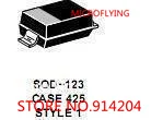 

50pcs MBR0520LT1G Diode Schottky 20V 0.5A SOD123 SMD Schottky Diode