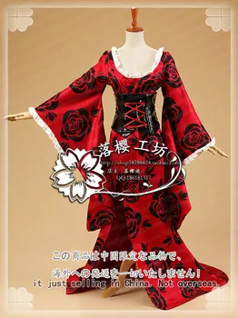

Anime xxxHOLiC Yuko Ichihara Cosplay Costume Halloween Party Dress Outfit Dress+Corset
