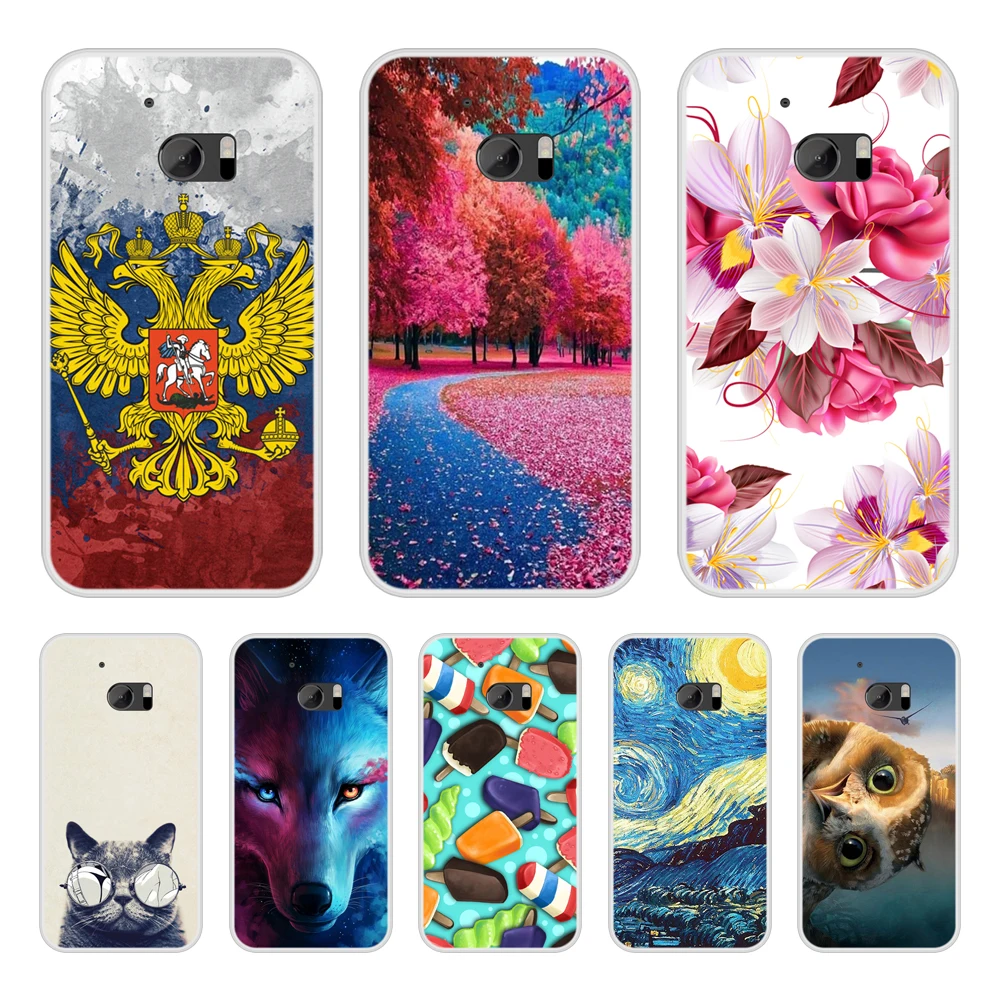 

Phone Case For HTC 10 Soft Silicone TPU Cool Pattern Painting For HTC10 Cases