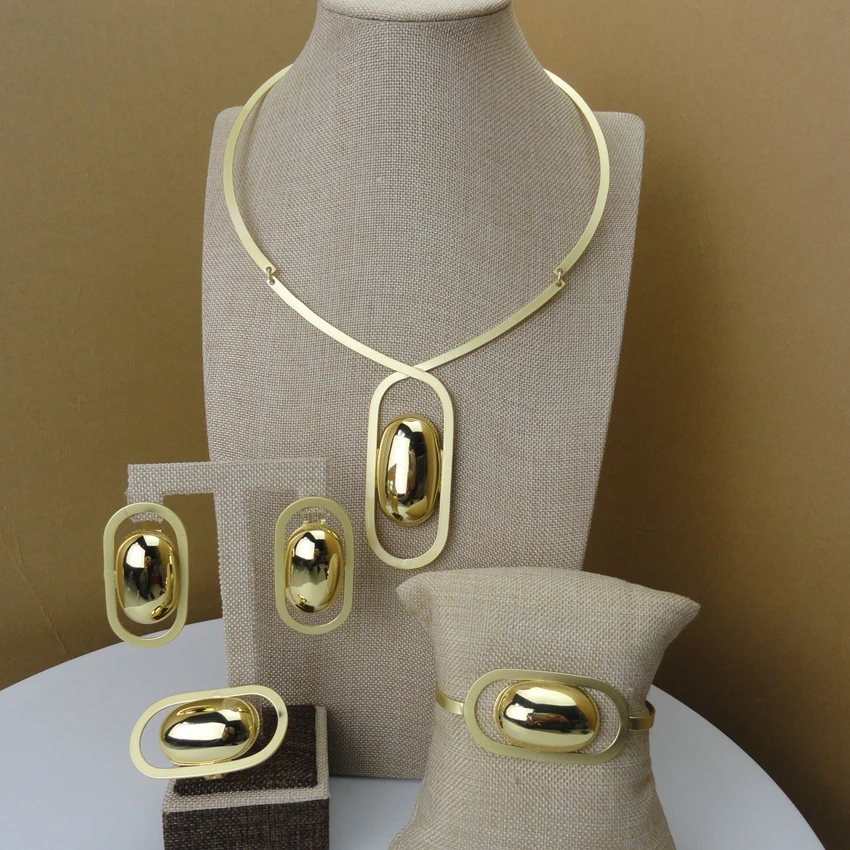 Yuminglai Simple African Design Italian High Class Jewellery 24Karat