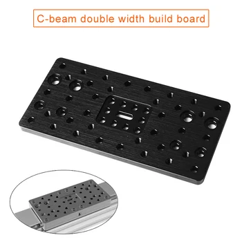 

New Aluminum Alloy Gantry Plate Double Wide for C-beam 3D Printer CNC Machine DOM668