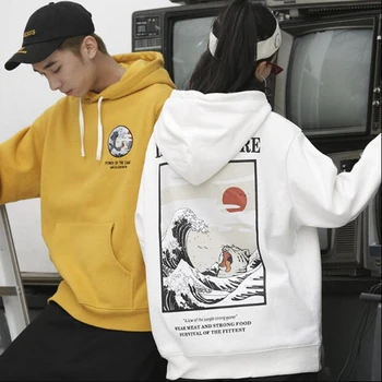 

Embroidery Funny Cat Hoodies Sweatshirt Men Hip Hop Winter Fleece Pullover Black Retro Hoodie Streetwear Casual Cotton Fall 2019