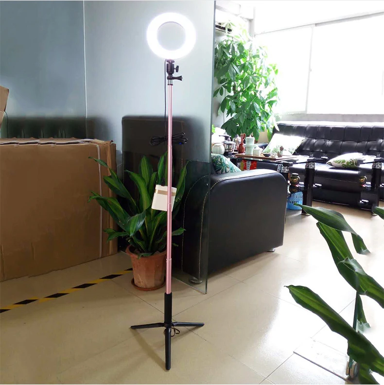 Dimmable LED Studio Camera Ring Light Photo Phone Video Light Annular Lamp With Tripods Selfie Stick Ring Fill Light For Canon - ANKUX Tech Co., Ltd