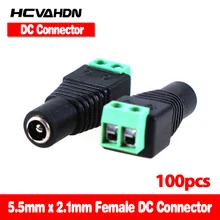 Hcvahdn 100 шт./лот мини коаксиальный CAT5 для Камера система видеонаблюдения BNC видео-переходник разъема адаптер штекер BNC для видеонаблюдения Системы