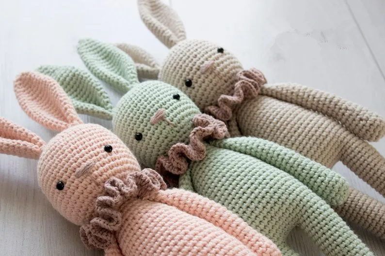 Organic, Crochet amigurumi ,Bunny Toy ,organic cotton Bunny, bunny gift,Crochet bunny,Newborn Prop,baby gift ,Newborn shower gift