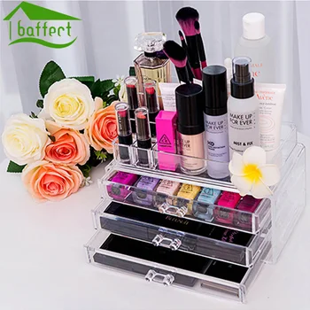 

Transparent Makeup Organizer Storage Box Acrylic Make Up Organizer Cosmetic Organizer Makeup Storage Drawers Organizer