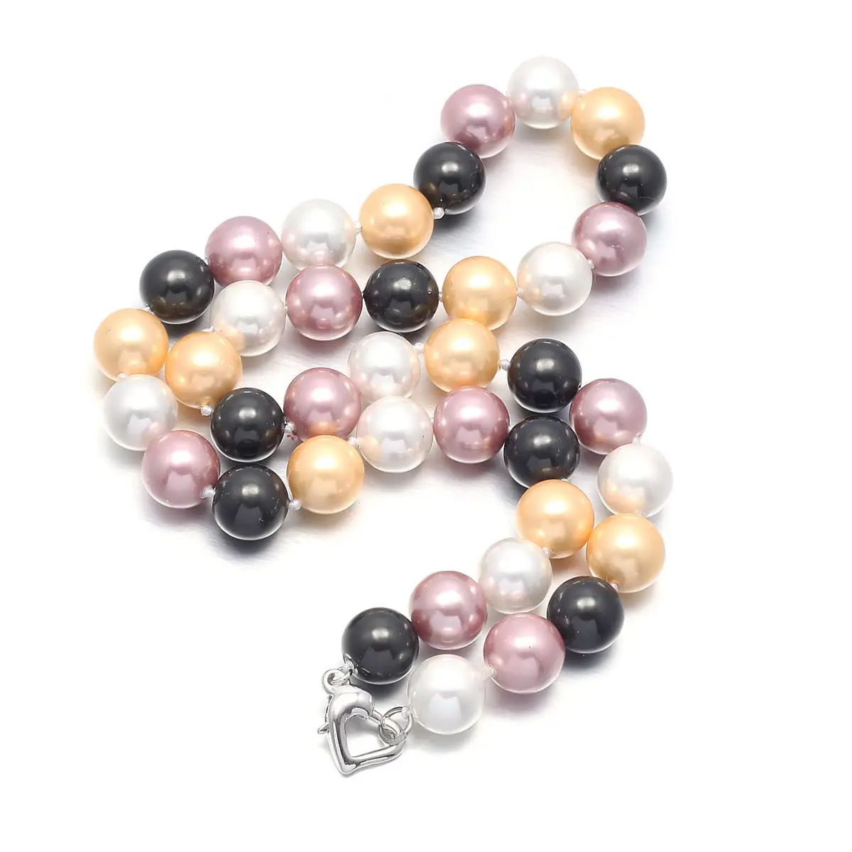 

Shell Pearl Necklace Jewelry 10mm Round Shell Pearls Necklace High Luster Top Necklace for Women Gift