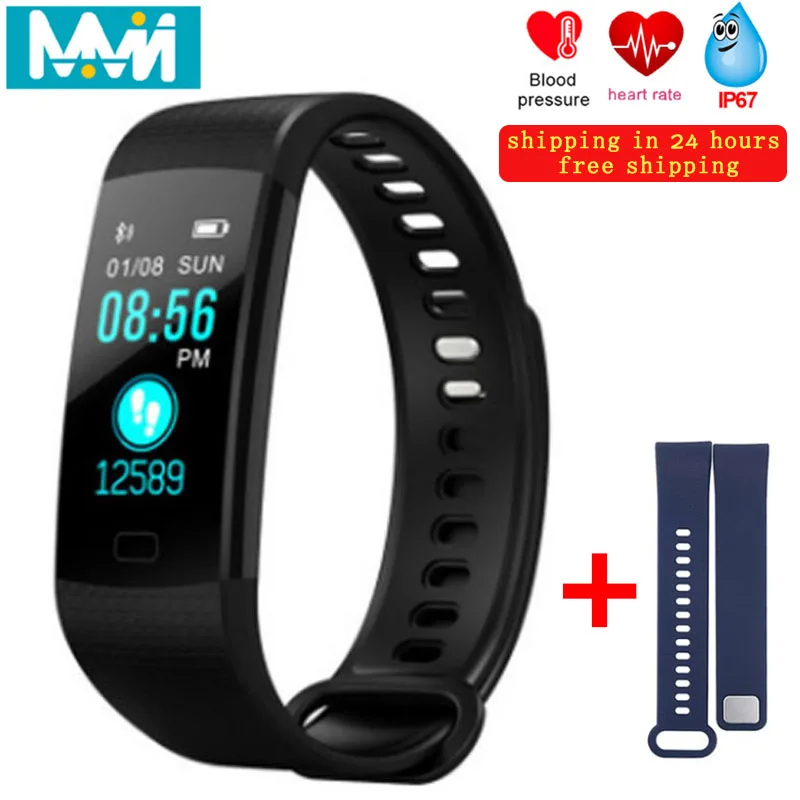 

Y5 Smart Bracelet Heart Rate Monitor IP68 Waterproof Smart Band Bluetooth 4.0 Fitness Tracker Sports Wristband sports bracelet