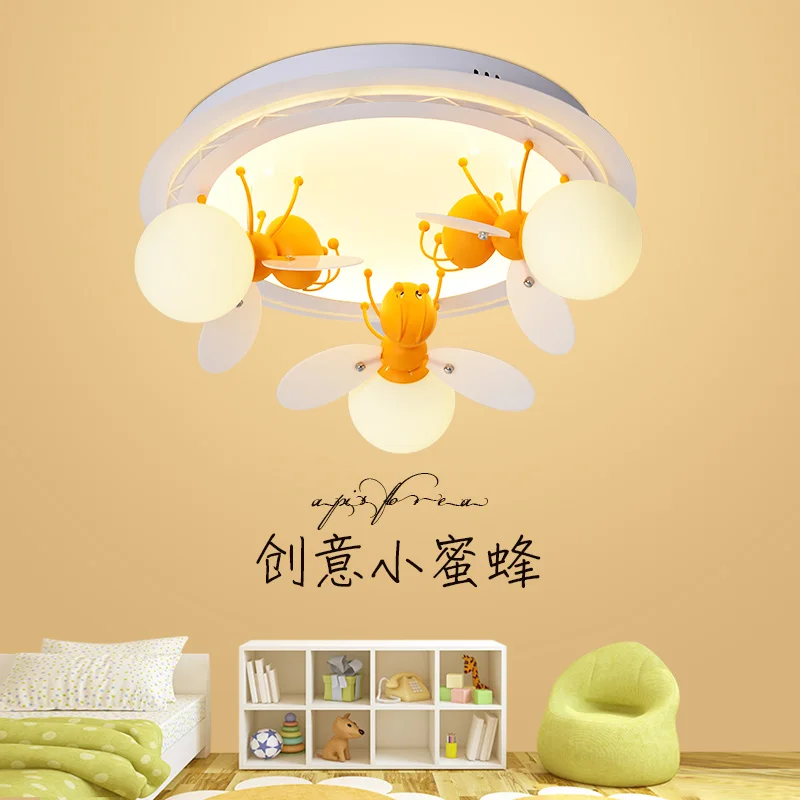 

Simple modern children's bedroom male LED bedroom warm personality cartoon ceiling lamp