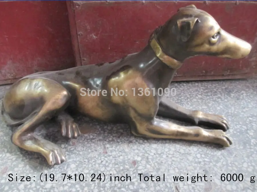 

xd 001051 50cm*/Chinese bronze wealth lucky to ward off bad luck of feng shui.Rich dog