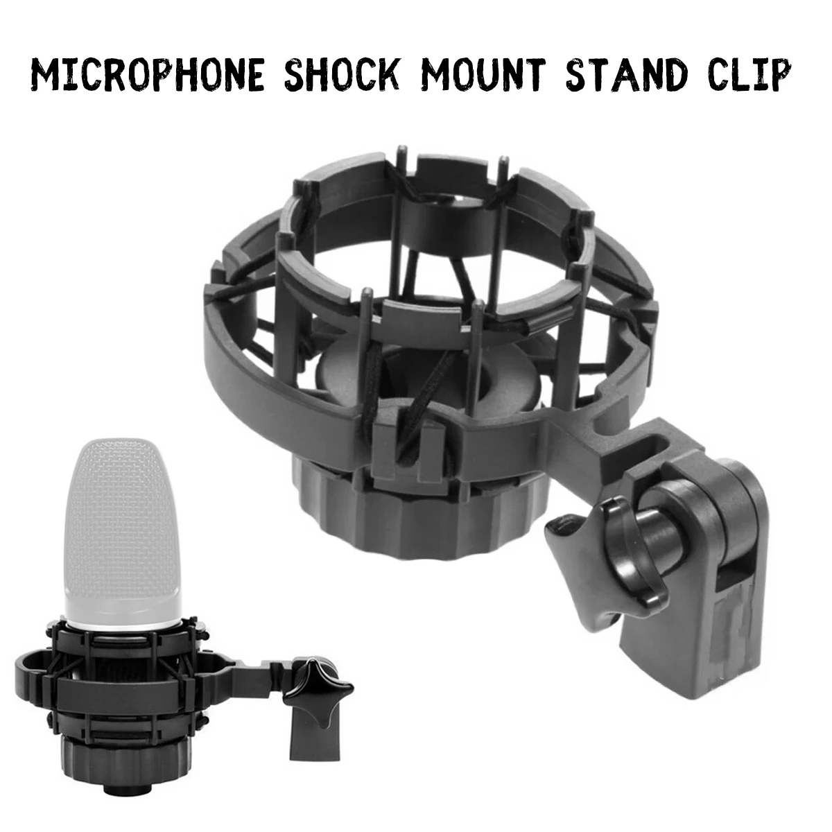 

Professional Microphone Shock Mount Stand Clip Anti-vibration for Recording Studio for AKG H-85 C3000 C2000 C4000 C414 Mic Stand