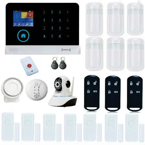 Yobang Security-WIFI Defense Personal Alarma Panic Button HD IP Camera Smart Burglar GSM Alarm System Fire/Smoke/PIR detector